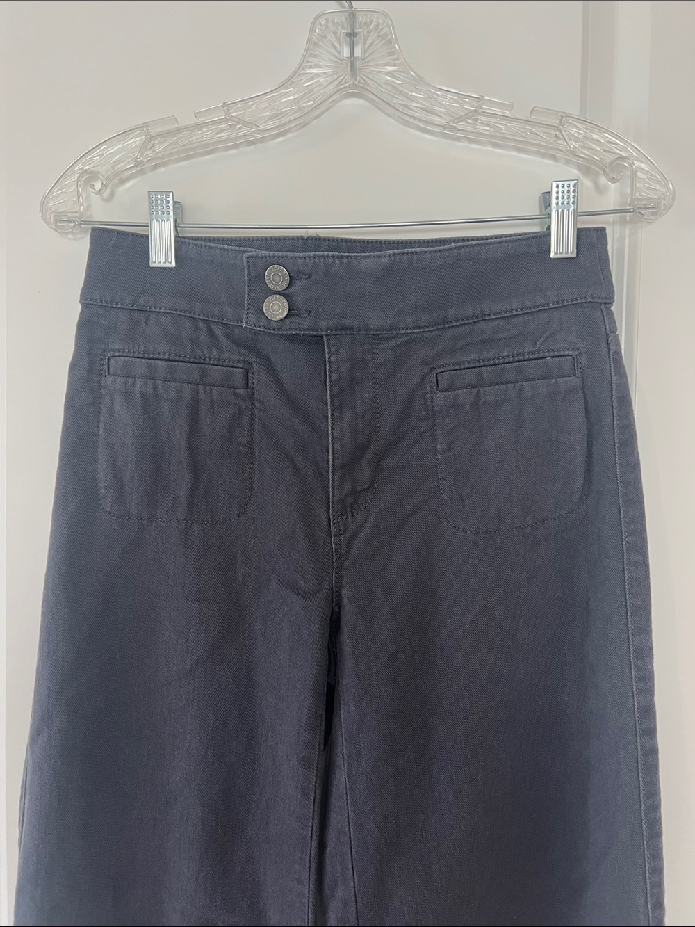 LOFT Palmer Wide Leg Pants – Washed Black size 0 - Picture 3 of 7